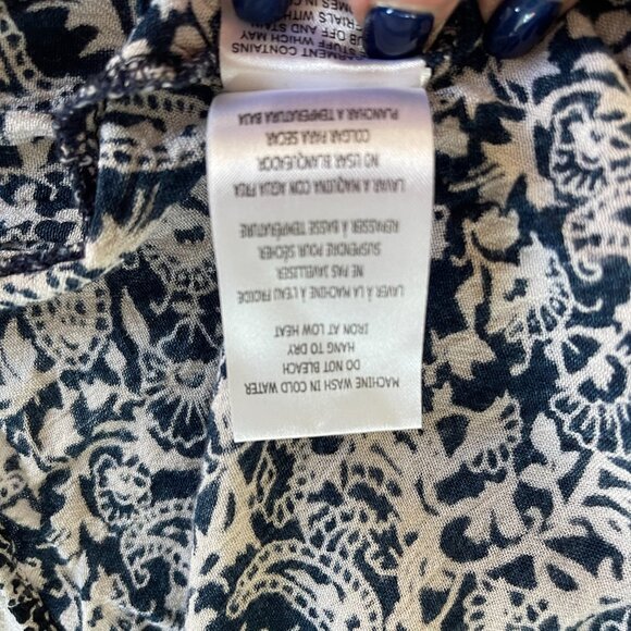 California Moonrise Dress or long tunic Navy Blue White Bohemian Size XS - Picture 12 of 12